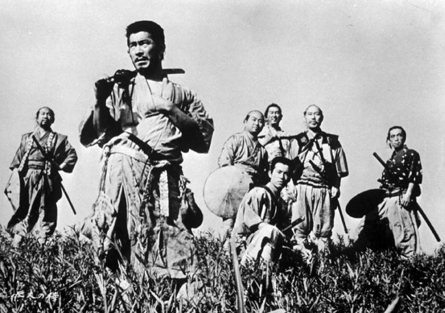 FOTOS DIVULGAÇÃO 'Os sete samurais' de Akira Kurosawa venceu o Leão de Prata do Festival de Veneza e gerou diversas adaptações