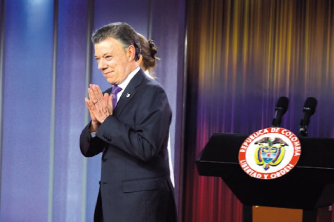 Juan Manuel Santos vence Nobel da Paz 2 eu a recebo nao em meu nome mas em nome de todos os colombianos cesar carrion sig