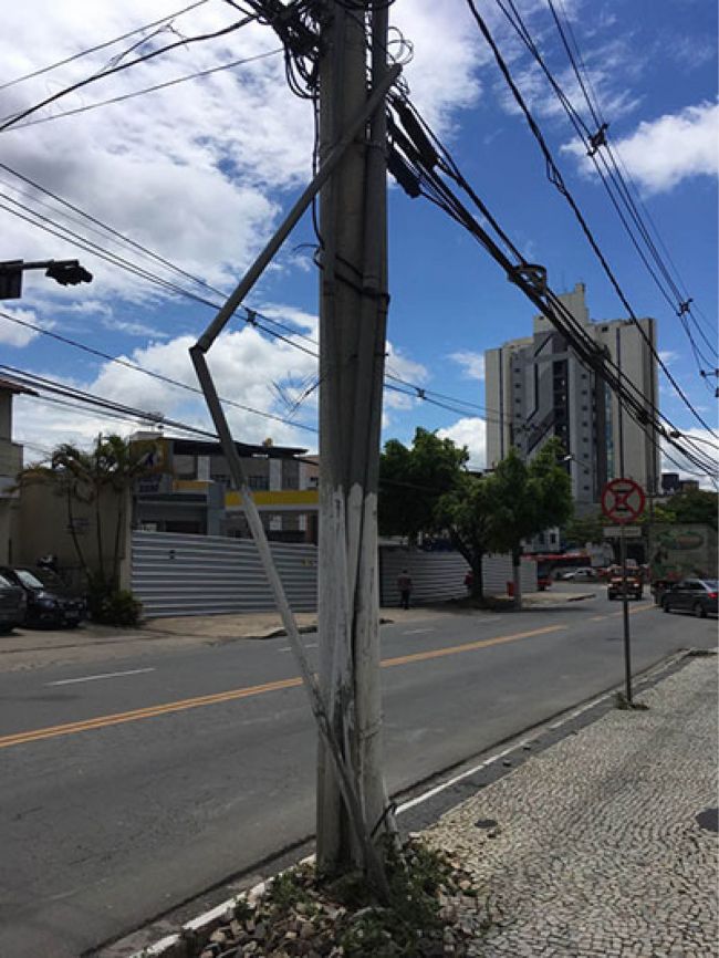 na andradas haste torta coloca em risco pedestres e veiculos matheus policarpo