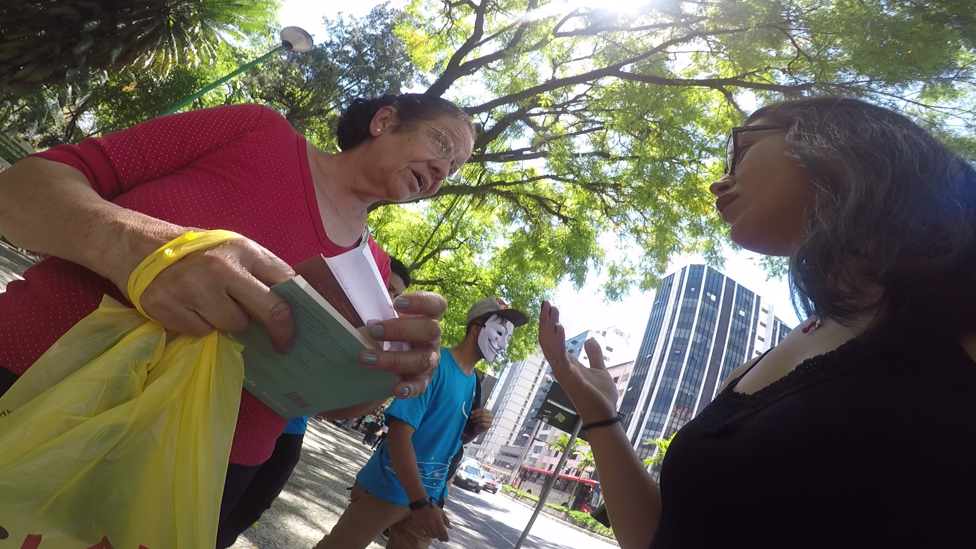 Imagem: Em comemoração ao Dia Nacional da Leitura, Tribuna espalha livros no Parque Halfeld