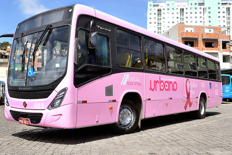 onibus rosa