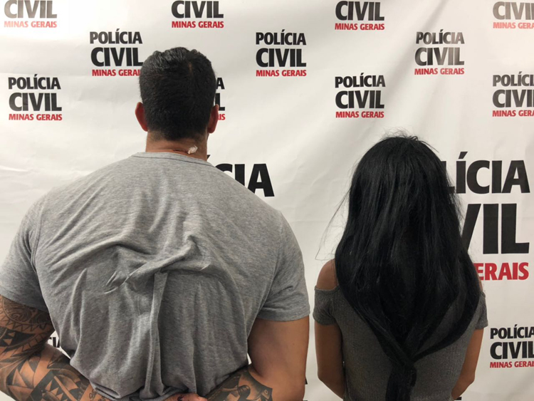 casal preso crédito Polícia Civil