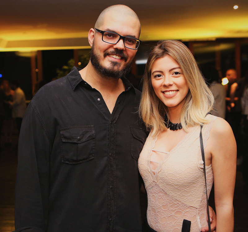 Marcos Grijó e Isadora Machado, no ‘coq’ de lançamento do New Open Bar, no Privilège Foto: Wanderson Monteiro