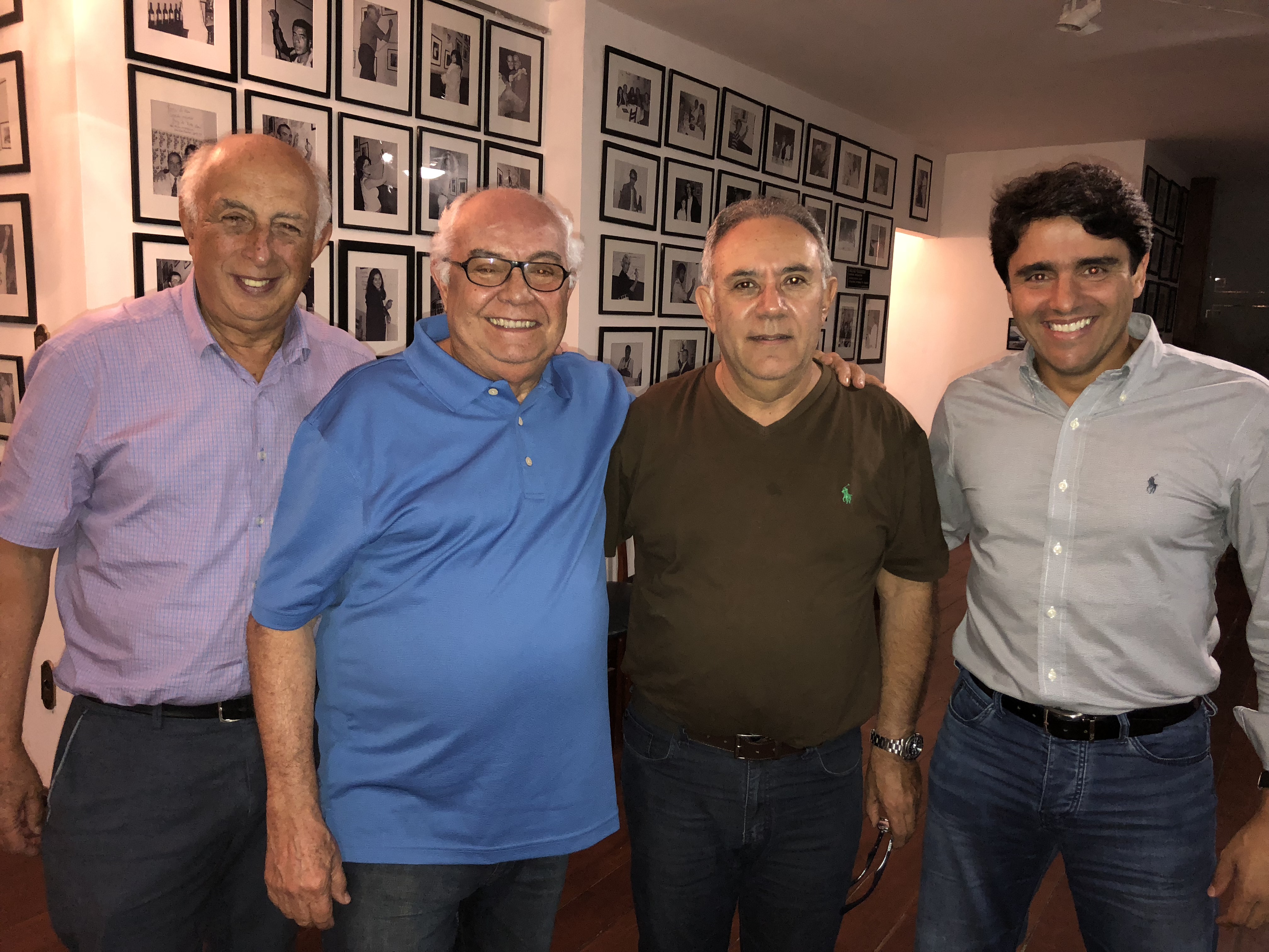 Thales Ramos, Omar Ferreira, Sérgio Marques e Valério Ribeiro no jantar da Academia Rio Branco