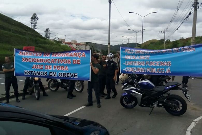 destacada manifestação agentes