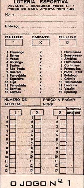 esp tu tu loteria esportiva 1970