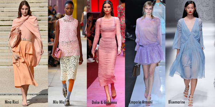 Looks tons pastel entre as principais tendencias da moda primavera verao 2019
