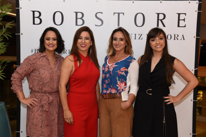 Flávia Perantoni, Carla Oliveira, Jordânia Coelho e Mariana Botti, anfitriãs do ‘coq’ inaugural da Bobstore Foto: Aline Bastos