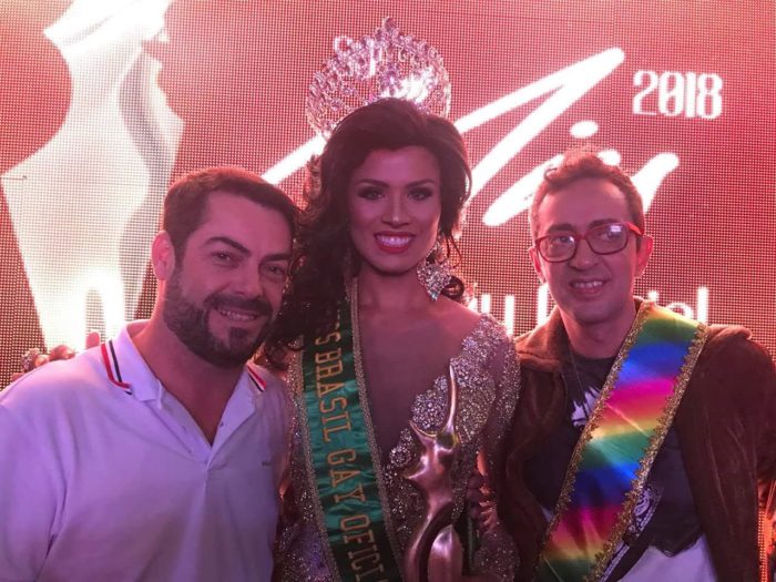 Duda Pavam, a Miss Brasil Gay 2018, Yakira Queiroz e Ciro Alencar