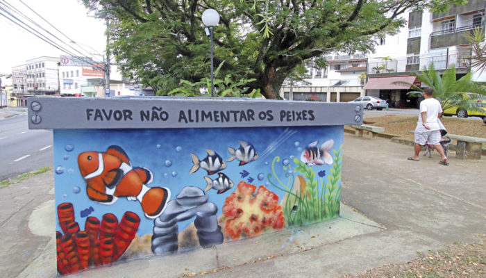 Grafiteiros pintam estruturas da Cesama para evitar vandalismo 3 Cesama21
