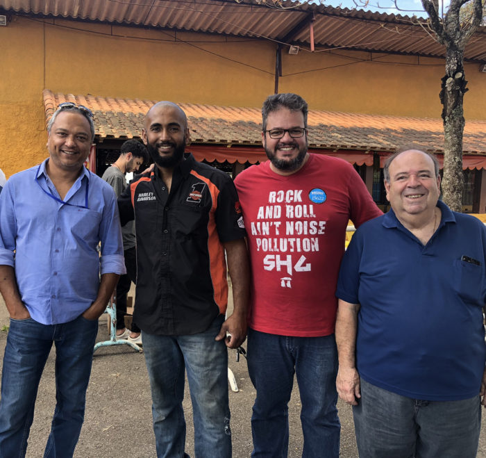 Também no movimentado encontro das potentes motos Luiz Fernando Rosa, Markus Silveira, Marcos Henrique Miranda e Fernandão Assad