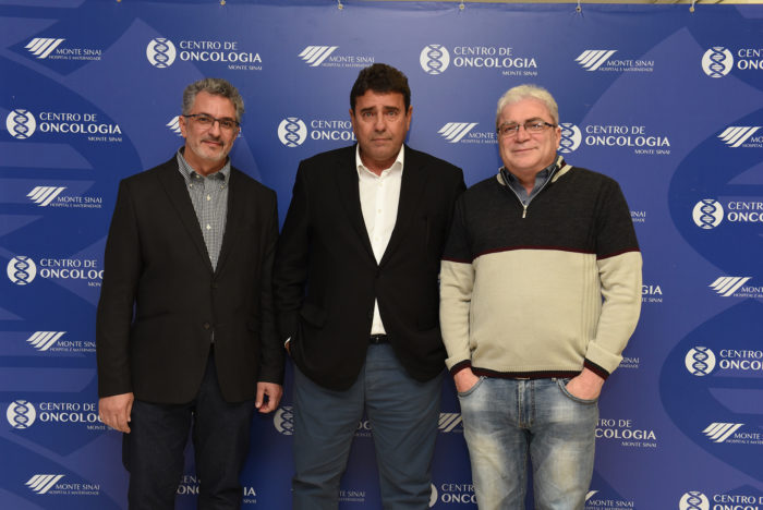 Gustavo Ramalho, José Mariano de Moraes e Angelo Atalla na inauguração do Centro de Oncologia Monte Sinai