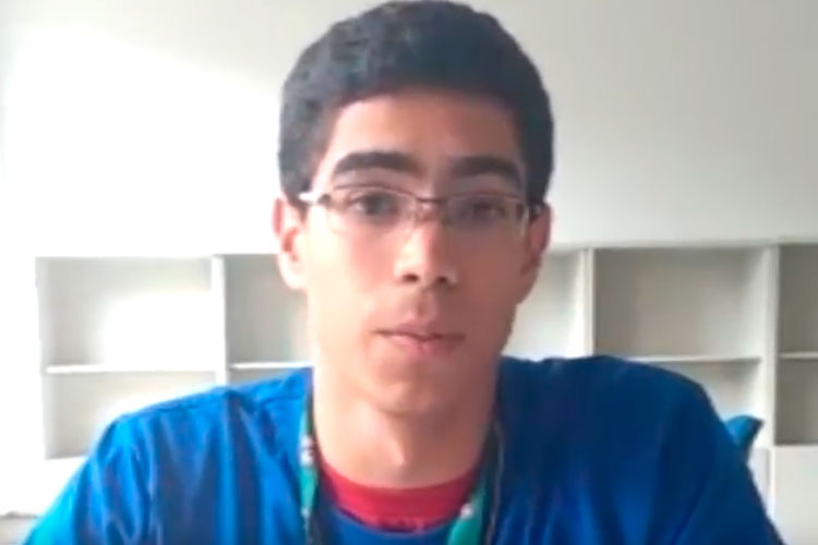 Imagem: Estudante fala sobre a importância de participar do Vacathon/Embrapa