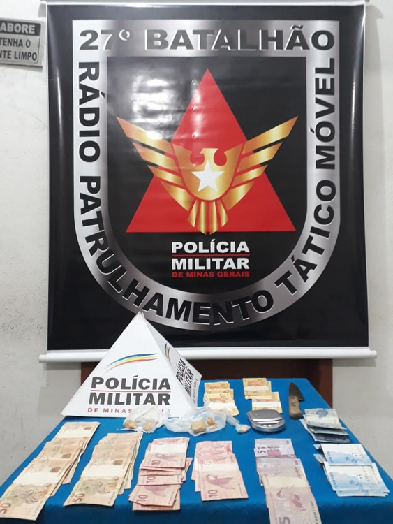 Homem é preso após mulher denunciar agressão 1 drogas violência mulher foto duvulgação PM