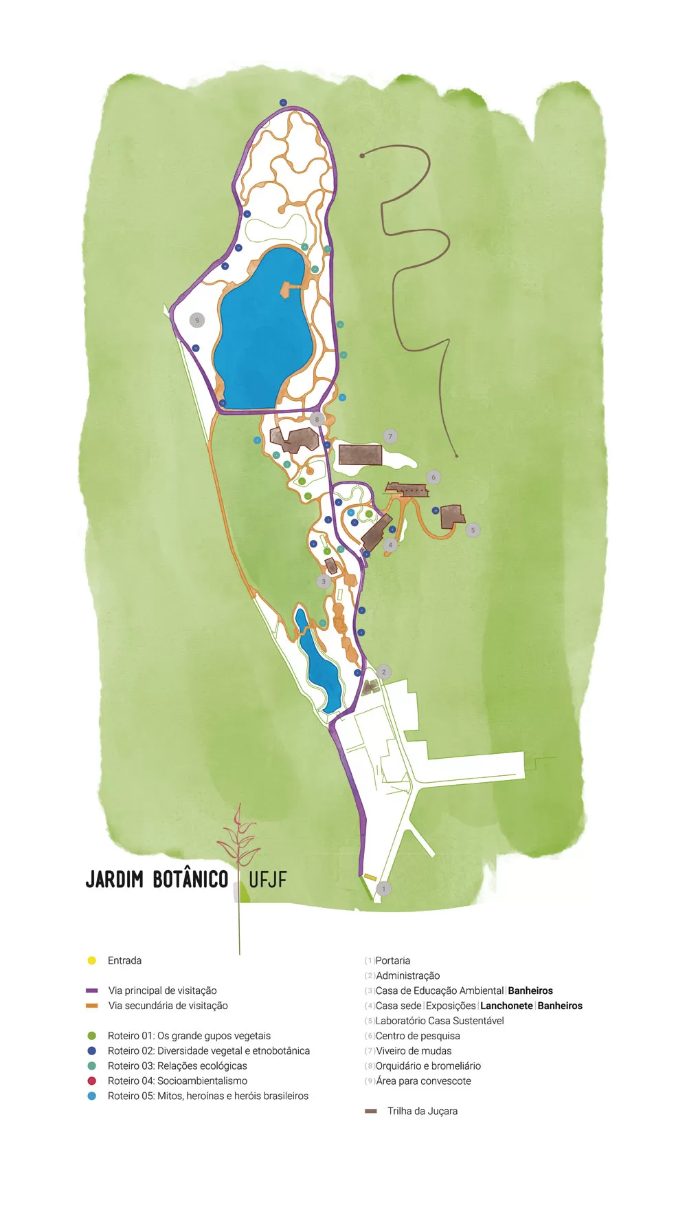 Mapa Jardim Botanico da UFJF