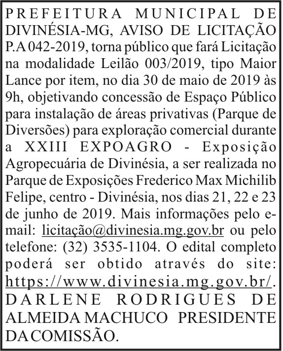 Prefeitura Municipal de Divinésia-MG 4 1 DIVINESIA 042.
