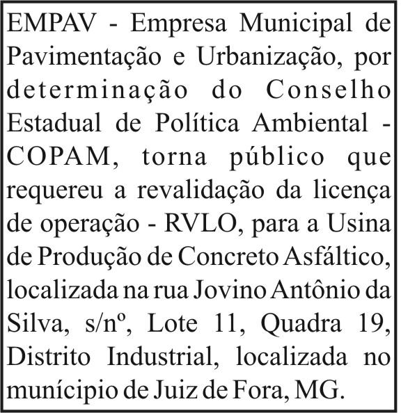 EMPAV - Empresa Municipal de Pavimentação e Urbanização 4 1 EMPAV.