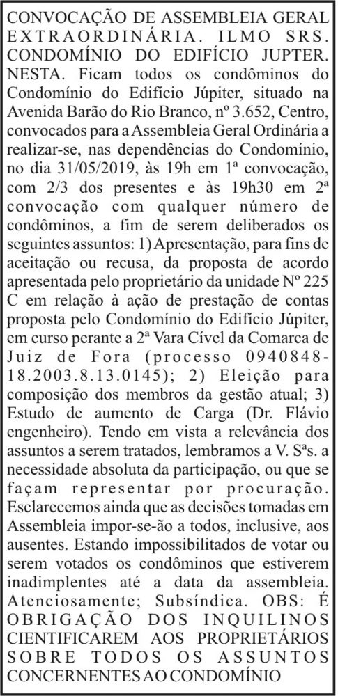 Condomínio do Edifício Jupter 4 1 JUPITER