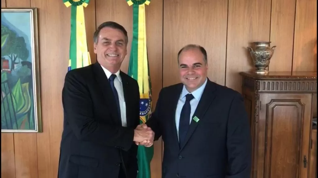 Presidente Jair Bolsonaro e Paulo Gonçalves Júnior