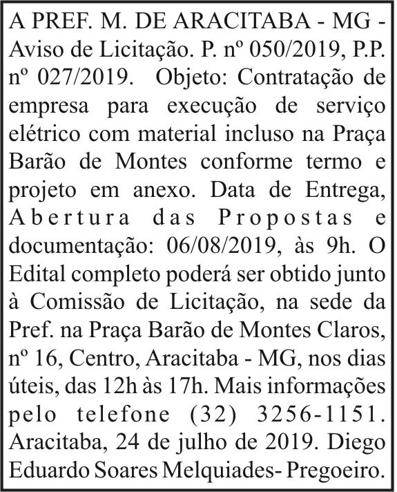 1 ARACITABA 050