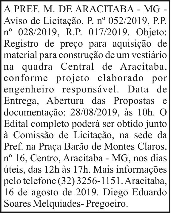 1 ARACITABA 052