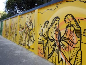 Grafites com passagens bíblicas enfeitam Avenida Rio Branco 1 grafite 2
