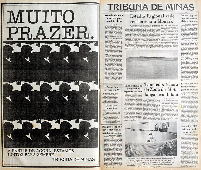 00 Tribuna Jornal 01 com uma publicidade MUITO PRAZER 01 de setembro de 81 1