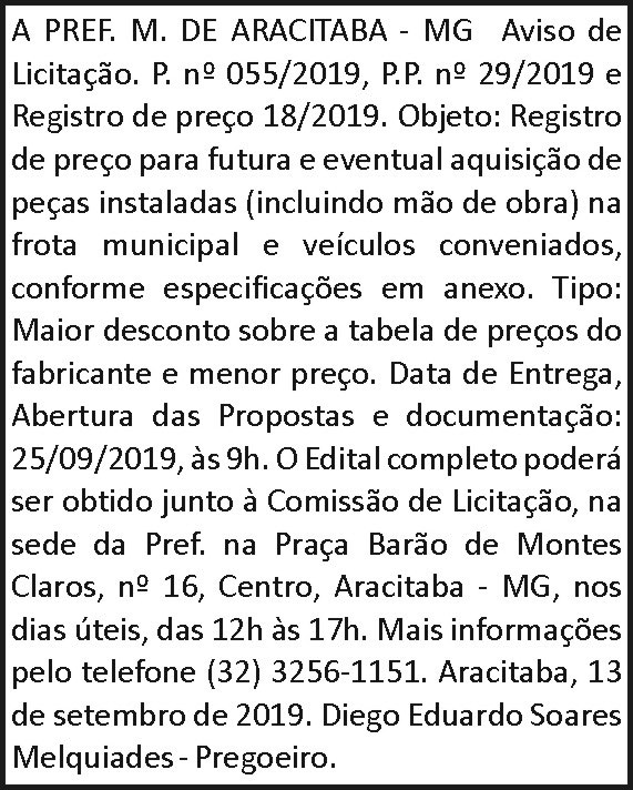 1 ARACITABA 055
