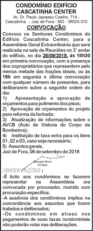 1 CASCATINHA CENTER