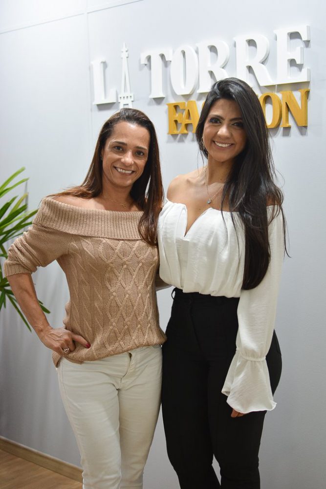 Carolina Oliveira e Larissa Torres, que acaba de inaugurar a La Torre Fashion Foto: Brendha Torres