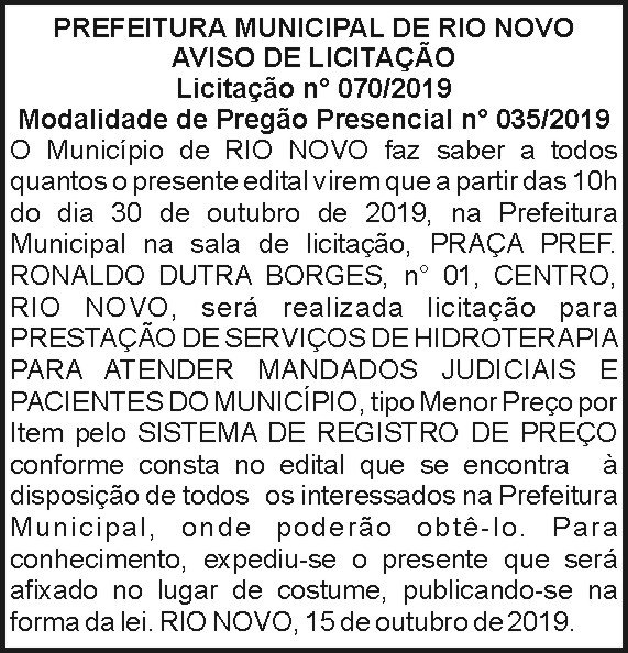 1 RIO NOVO 070