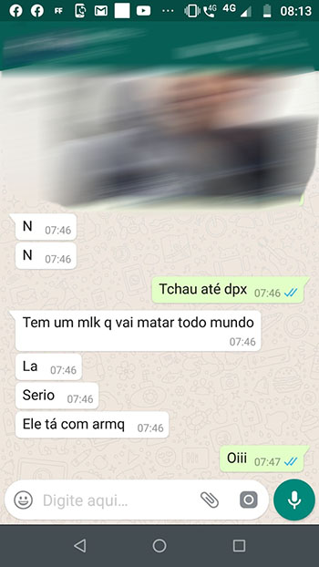 Suposta ameaça de estudante viraliza e assusta pais e alunos 1 zap ameaca