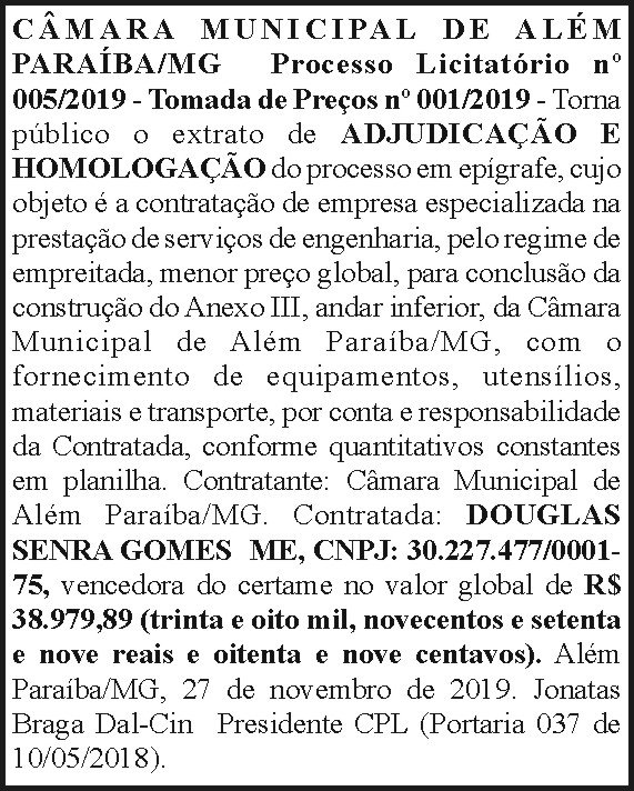 Câmara Municipal de Além Paraíba/MG 4 1 ALEM PARAIBA 005
