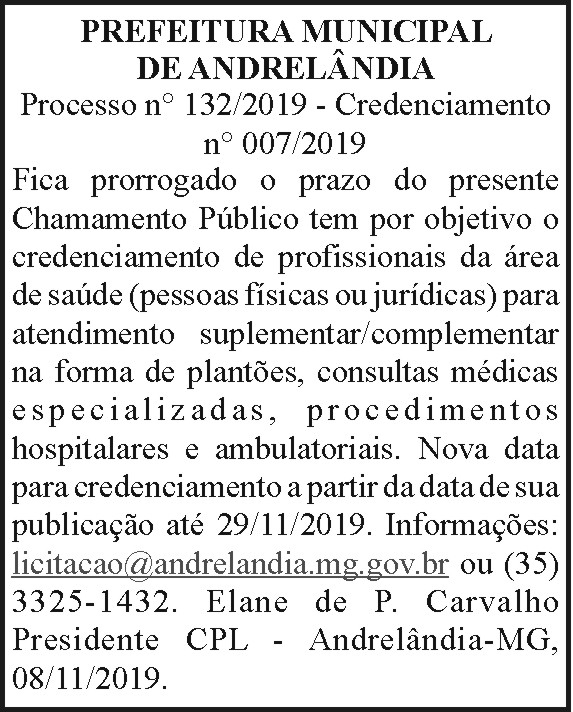 1 ANDRELANDIA 132