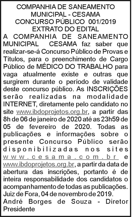 Cesama - Concurso público 4 1 CESAMA