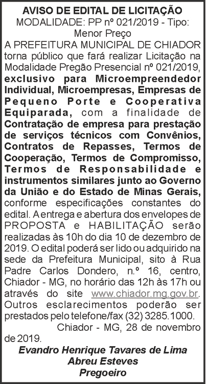 Prefeitura Municipal de Chiador 4 1 CHIADOR 021