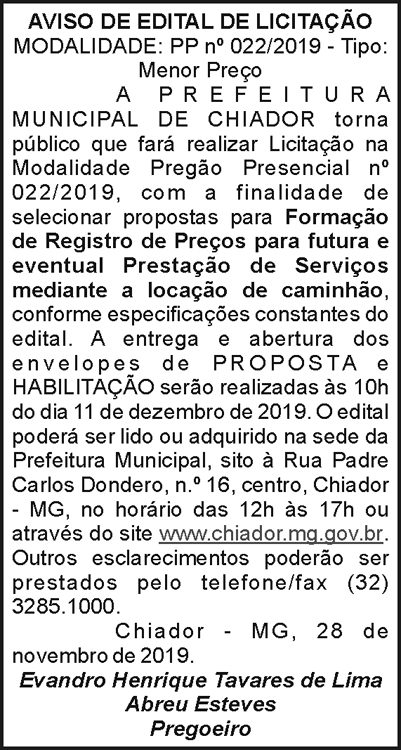 Prefeitura Municipal de Chiador MG 4 1 CHIADOR 022