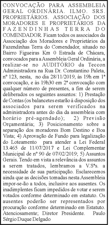 Fazendinhas Terras do Comendador 4 1 COMENDADOR