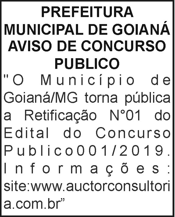 Prefeitura Municipal de Goianá - Concurso público 4 1 GOIANA