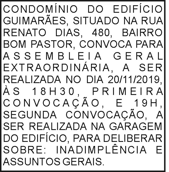 Condomínio do Edifício Guimarães 4 1 GUIMARAES
