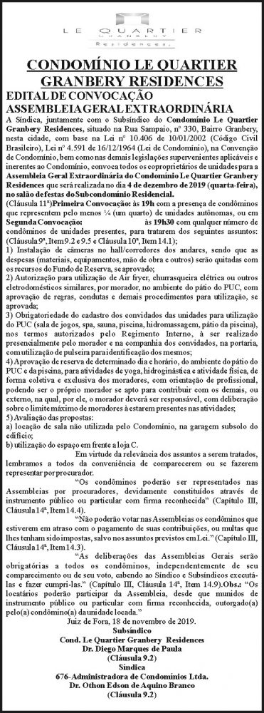 Condomínio Le Quartier Granbery Residences 4 1 LE QUARTIER