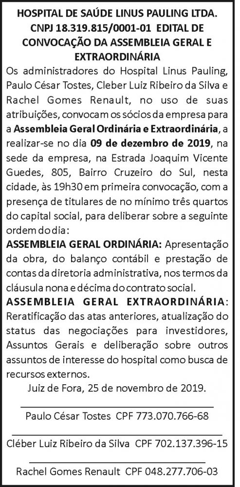Hospital de saúde Linus Pauling 4 1 LINUS1