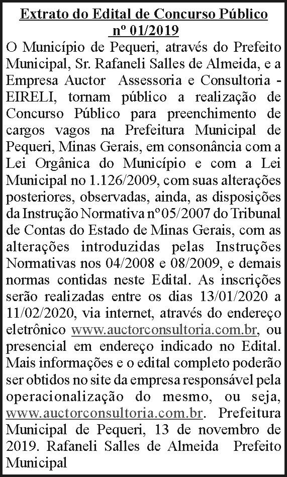 Município de Pequeri 4 1 PEQUERI