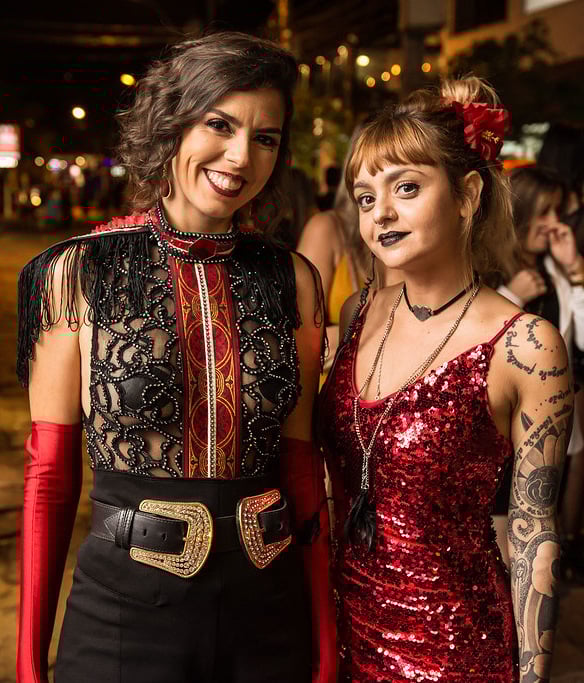 Paula Miranda e Karina Aguiar na festa dos 10 anos do “Cabaret da Miranda”, no Privilège Búzios 1 Paula Miranda e Karina Aguiar na festa dos 10 anos do “Cabaret da Miranda”, no Privilège Búzios Foto: Ricardo Harok