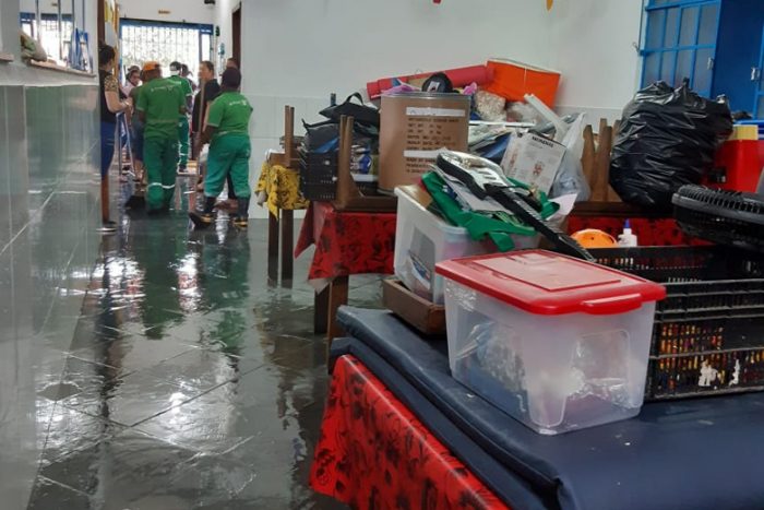 Chuvas voltam a causar estragos em creche do Santo Antônio 1 enchente creche 1
