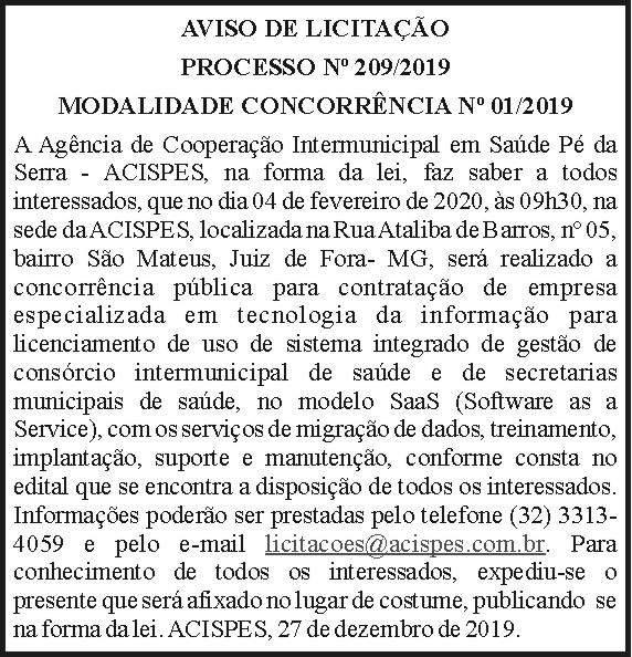 Acispes - Licitação 4 1 ACISPES 209