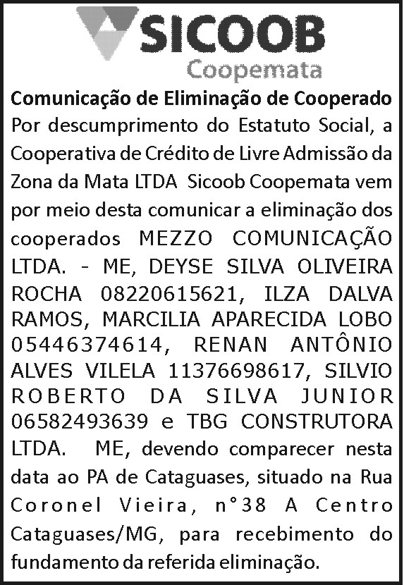 1 EDITAL SICOOB CATAGUASES