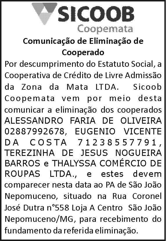 1 EDITAL SICOOB SÃO JOÃO