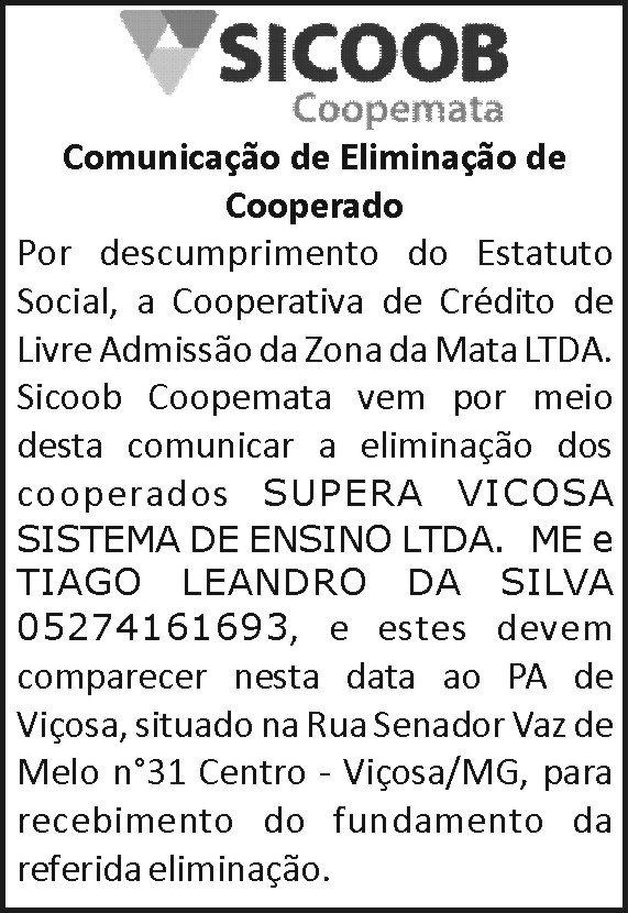 1 EDITAL SICOOB VIÇOSA