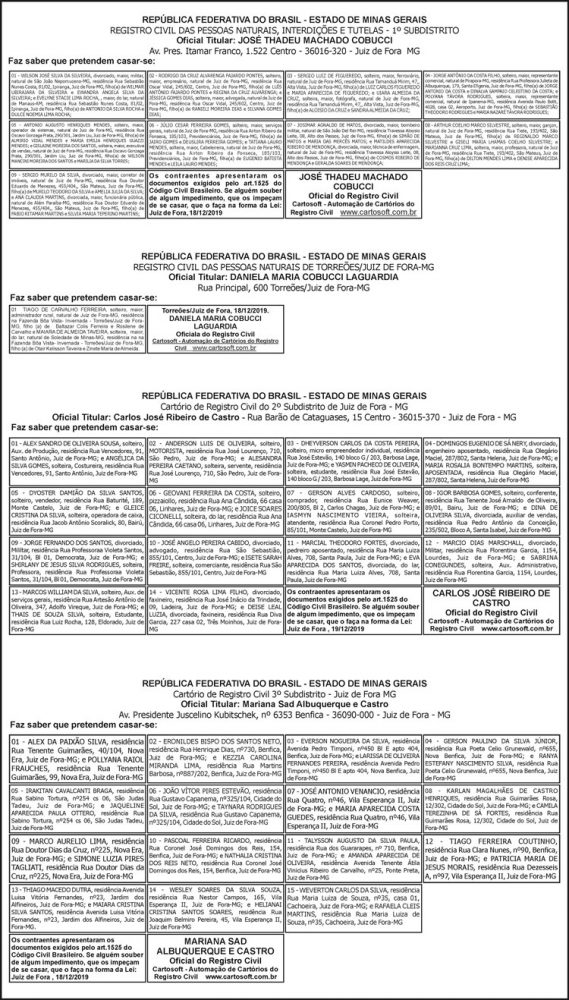 Avisos casamentos 4 AVISOS CASAMENTOS 19 12
